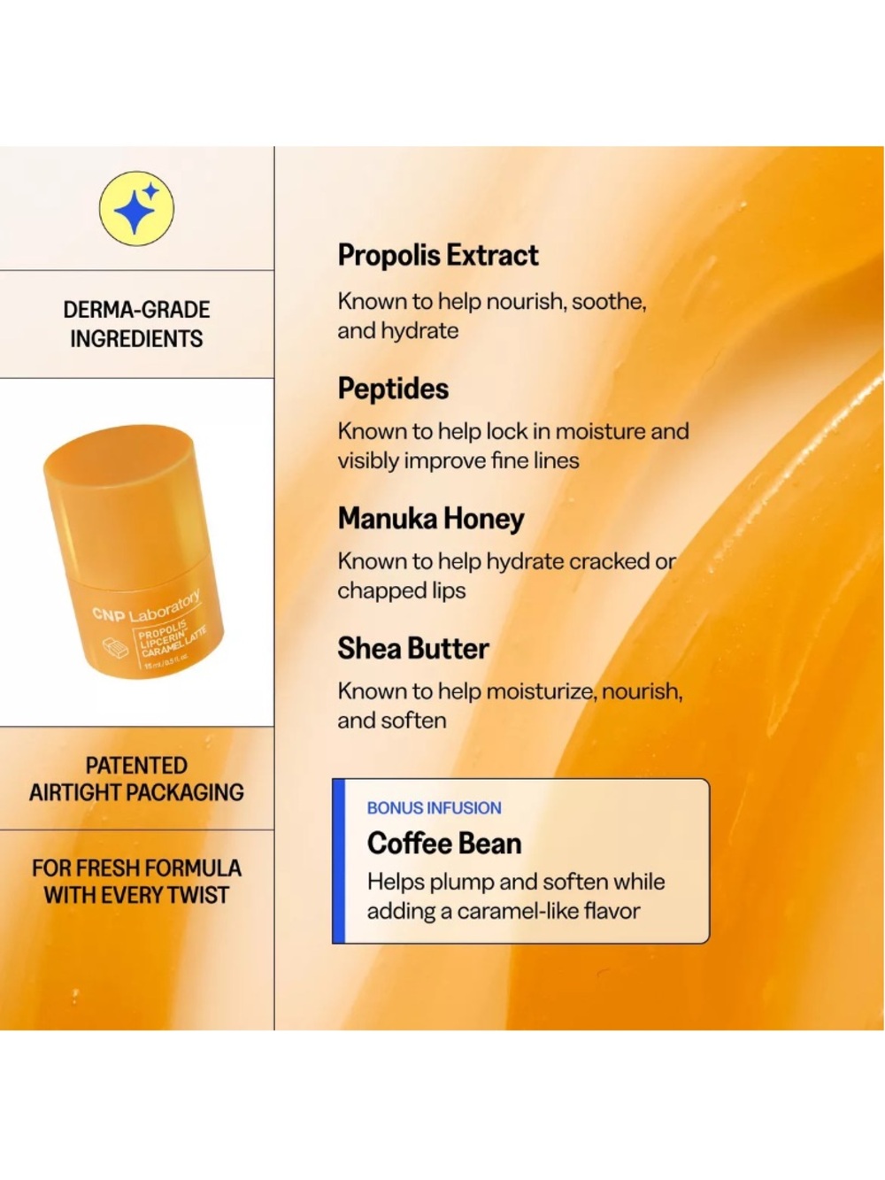 CNP Laboratory Propolis Lipcerin Korean Lip Care– Caramel Latte - Picture 12 of 12
